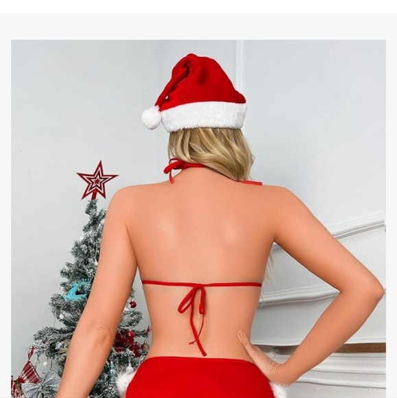 Christmas  Sexy Santa Outfit Red Large NWT - Picture 2 of 4